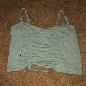Cute blue crop top
